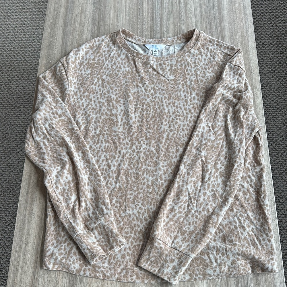 Time and Tru leopard print top